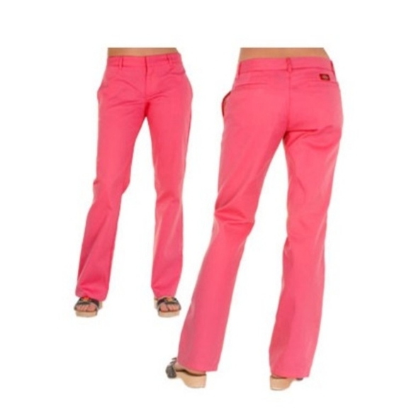 Dickies Pants - Size 7 Dickies Pink Straight Leg Trouser